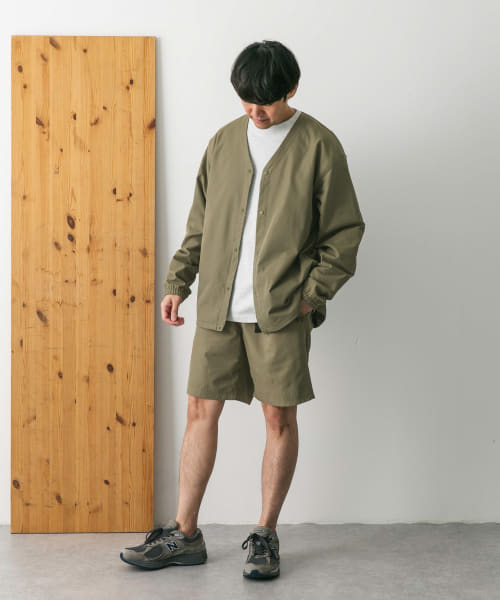 セール】『撥水』『接触冷感』add fabrics ノーカラージャケット