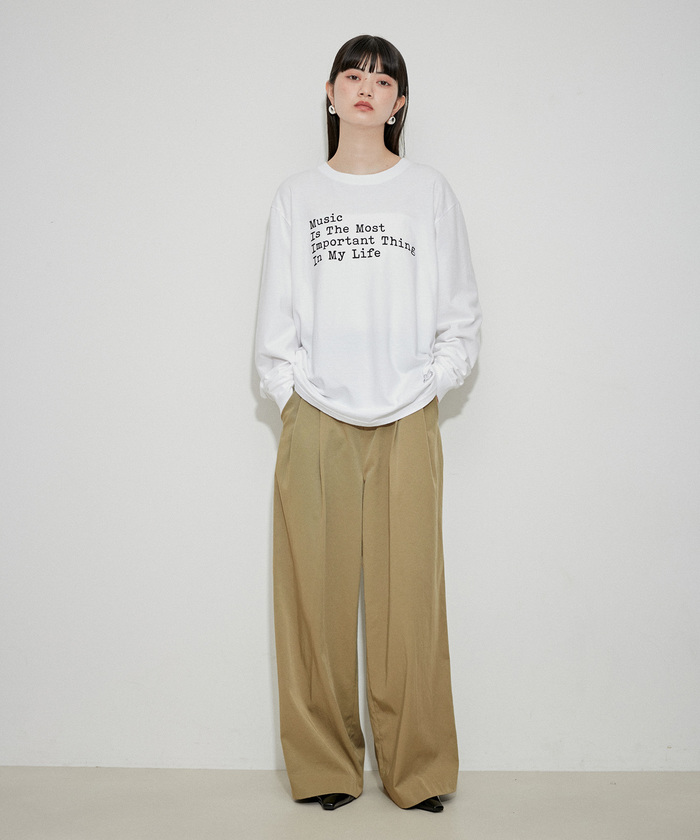 adam et rope パンツ ベルト付き EMOELLE】バイカラーベルトドレスパンツ（その他パンツ）｜ADAM