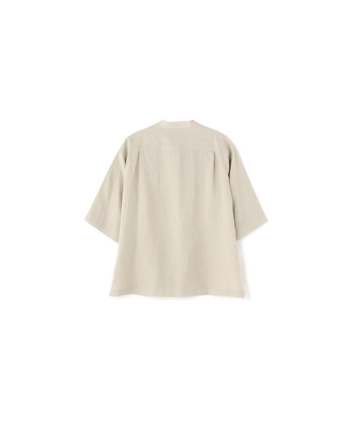マーガレットハウエル リネン ロングシャツ MARGARET HOWELL SHIRTING LINEN LONG SHIRTS 112BLUE