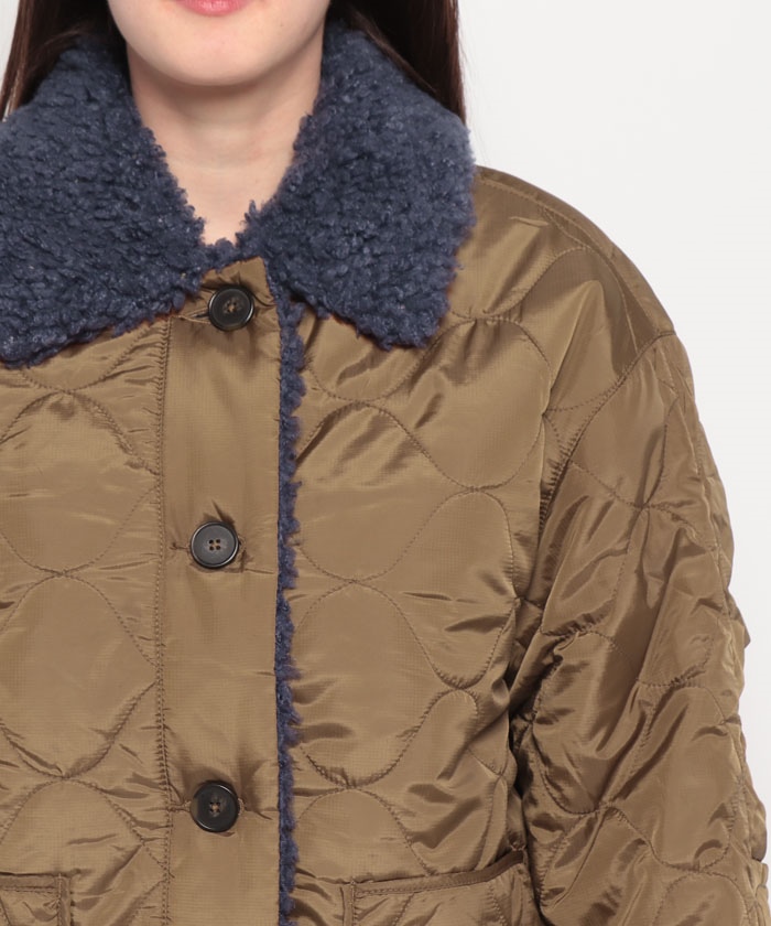 【Ameri】ブラウンレザーシェルパジャケット※リバーシブル※ Ameri】ブラウンレザーシェルパジャケット※リバーシブル※