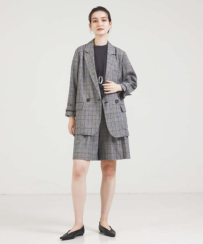 セール 30%OFF】【セットアップ対応】リネングレンチェック