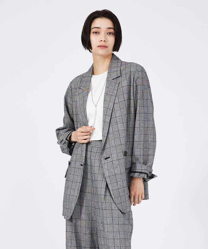 セール 30%OFF】【セットアップ対応】リネングレンチェック