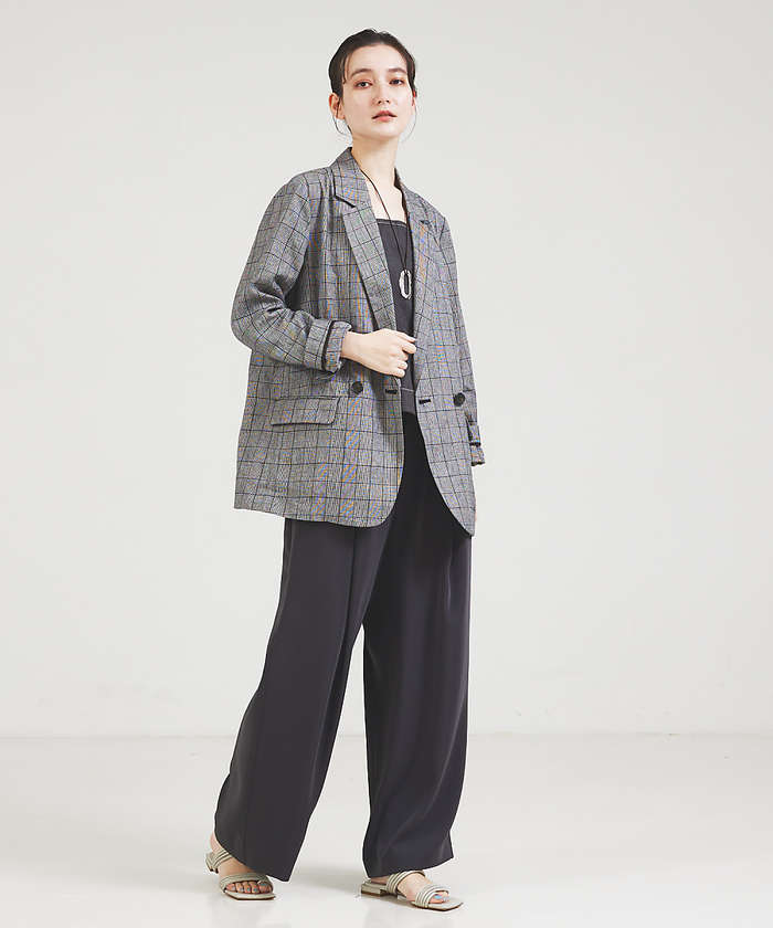 セール 30%OFF】【セットアップ対応】リネングレンチェック