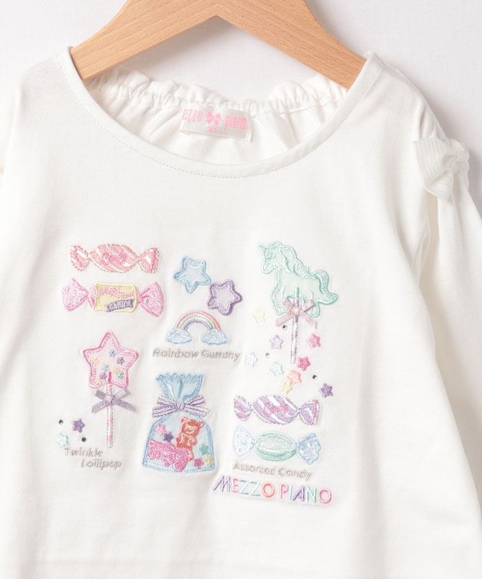 楽天市場】メゾピアノ(mezzo piano)アリスモチーフ 長袖Tシャツ