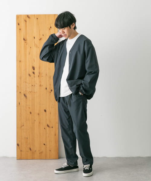 セール】『撥水』『接触冷感』add fabrics ノーカラージャケット