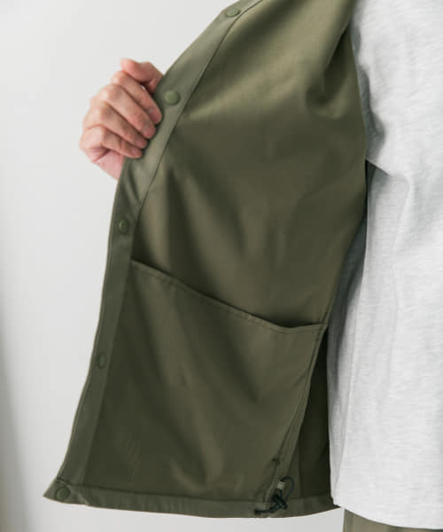 セール】『撥水』『接触冷感』add fabrics ノーカラージャケット