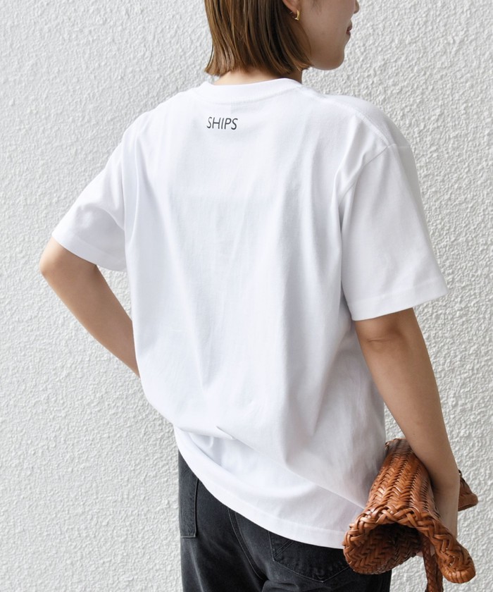 SHIPS for women / シップスウィメン 【SHIPS別注】V::room: 〈洗濯機可能〉クルー TEE 洗濯機可能〉MINI PUFT MAYHEM TEE ◇(505997510) | シップス