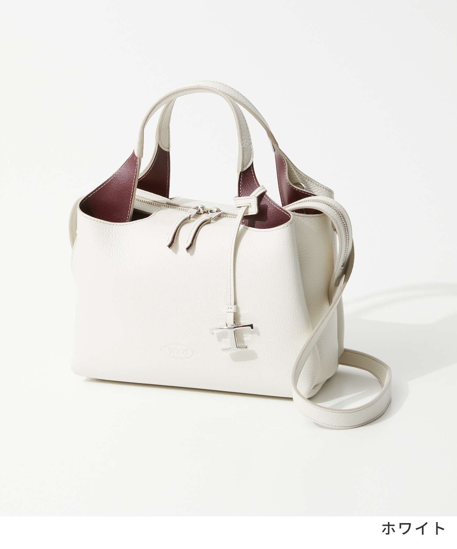 トッズ TOD'S XBWAPAHL200 QRI ハンドバッグ FLORIDA DOUBLE トッズ TOD'S XBWAPAHL200 QRI ハンドバッグ FLORIDA DOUBLE