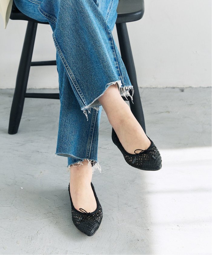 極美品LE TALON ポインテッドパナマメッシュバレエ　24.5 LE TALON ポインテッドパナマメッシュバレエ（ルタロン バレエ