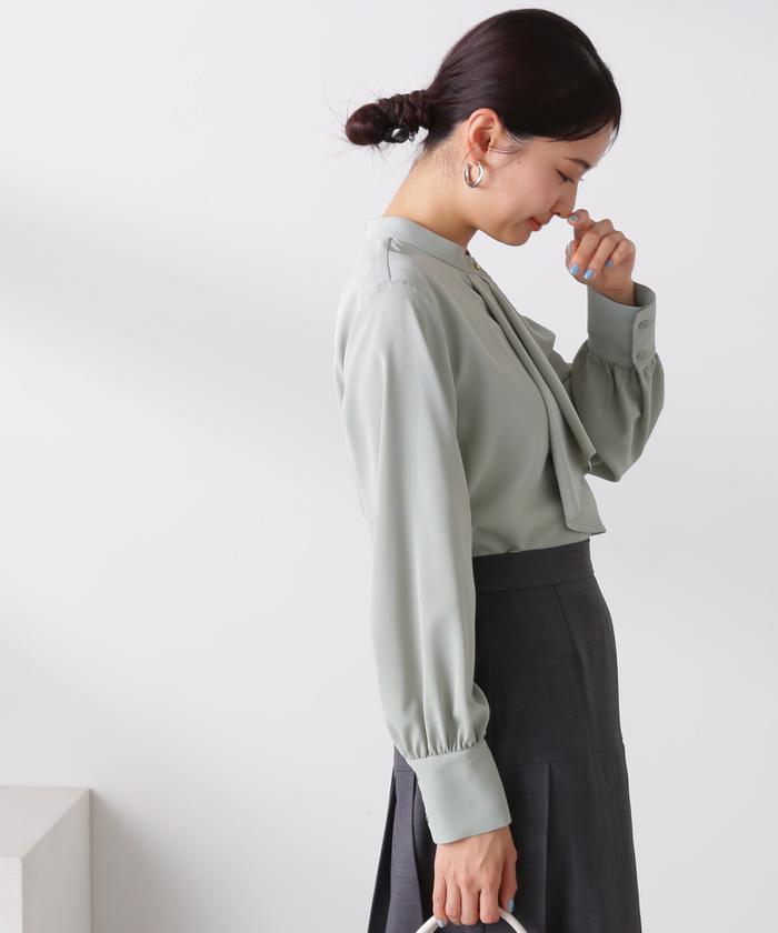 N.Natural Beauty Basic ボウタイ風とろみブラウス N.（N. Natural Beauty Basic）（エヌエヌナチュラル