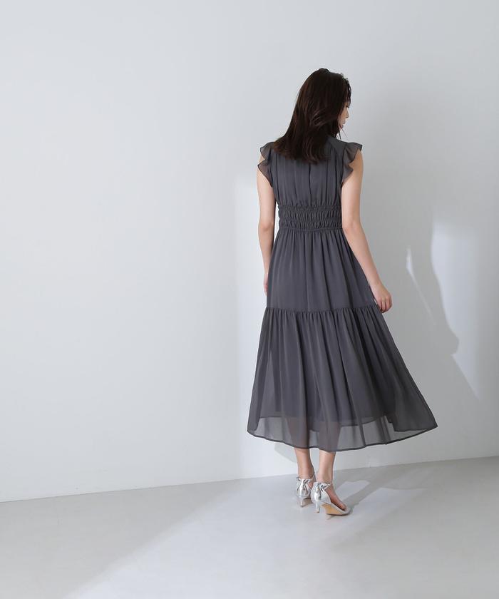 楊柳フリルスリーブワンピース NATURAL BEAUTY BASIC NATURAL BEAUTY BASIC（ナチュラルビューティーベーシック）の