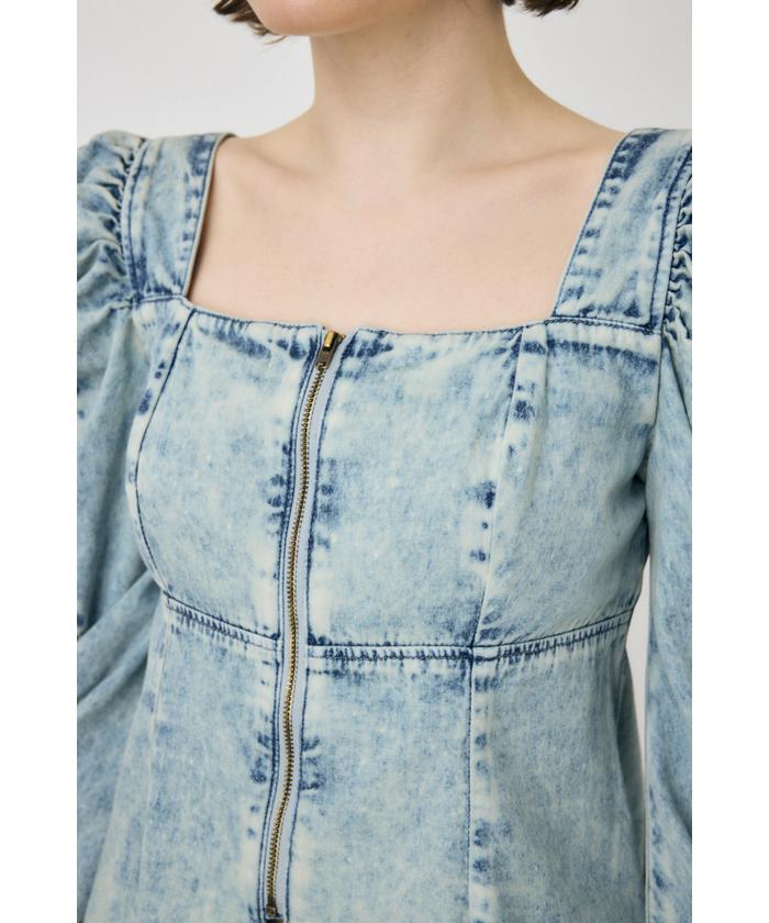 セール 60%OFF】AGING DENIM BUSTIER ブラウス(506000819