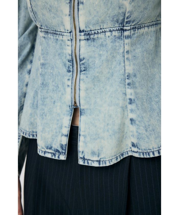 セール 60%OFF】AGING DENIM BUSTIER ブラウス(506000819