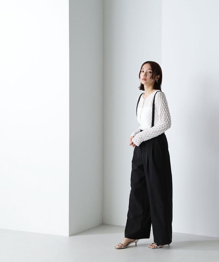 ナチュラルビューティー oggi掲載 透かし編みニットアンサブル freeサイズ 楽天市場】【SALE／50%OFF】透かし編みニットアンサンブル