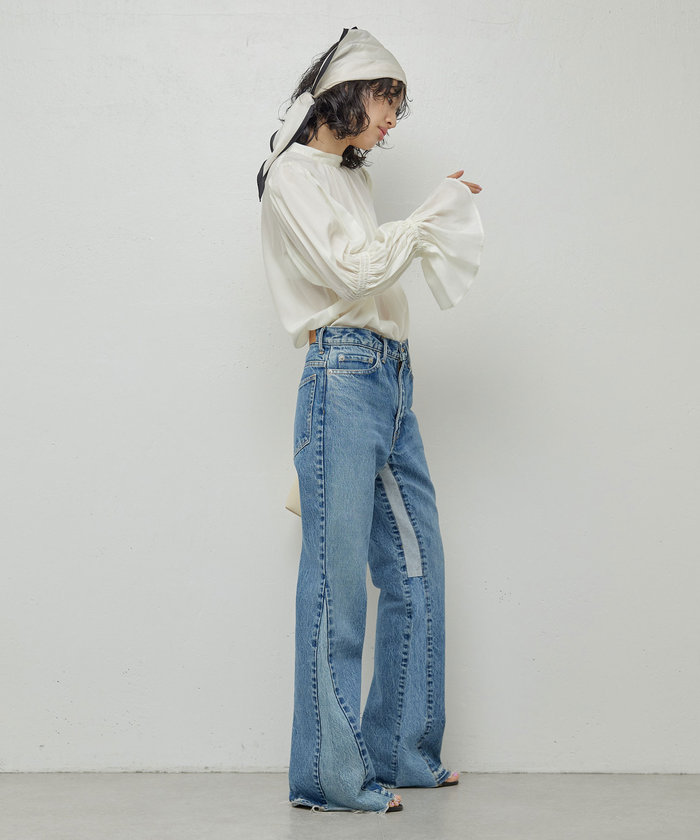 セール 70%OFF】シャーリングスリーブブラウス(506003046) | ガ