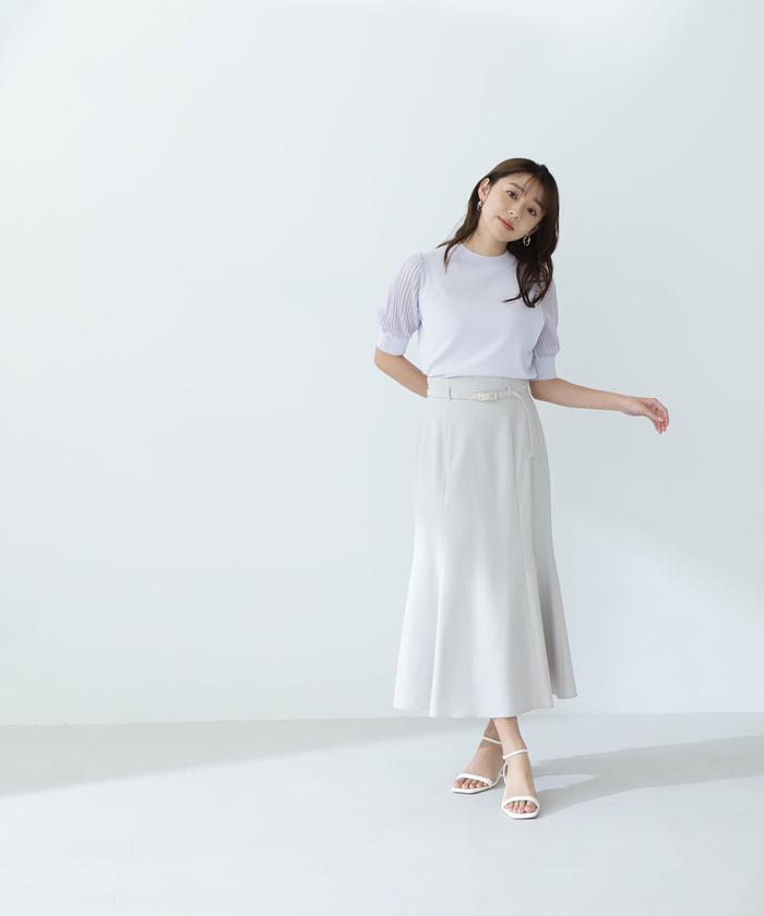 NATURAL BEAUTY BASIC ベルデッドアシメマーメイドスカート セール】ベルテッドアシメマーメイドスカート(505988314