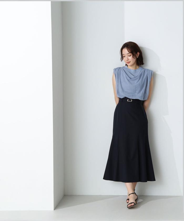 NATURAL BEAUTY BASIC ベルデッドアシメマーメイドスカート セール】ベルテッドアシメマーメイドスカート(505988314