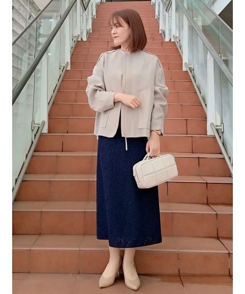 INED ジップアップジャケット　三尋木奈保さんとのコラボ商品 エディター三尋木奈保×INÉDコラボレーション】“大人だって変わり