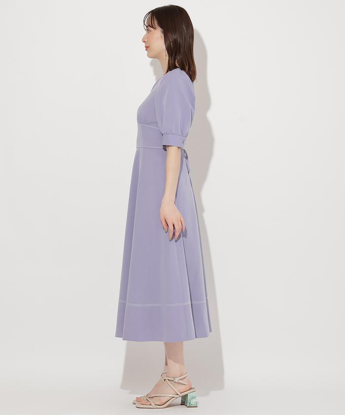 セール 50%OFF】ハートネックステッチワンピース(506005077 セール 50%OFF】ハートネックステッチワンピース(506005077