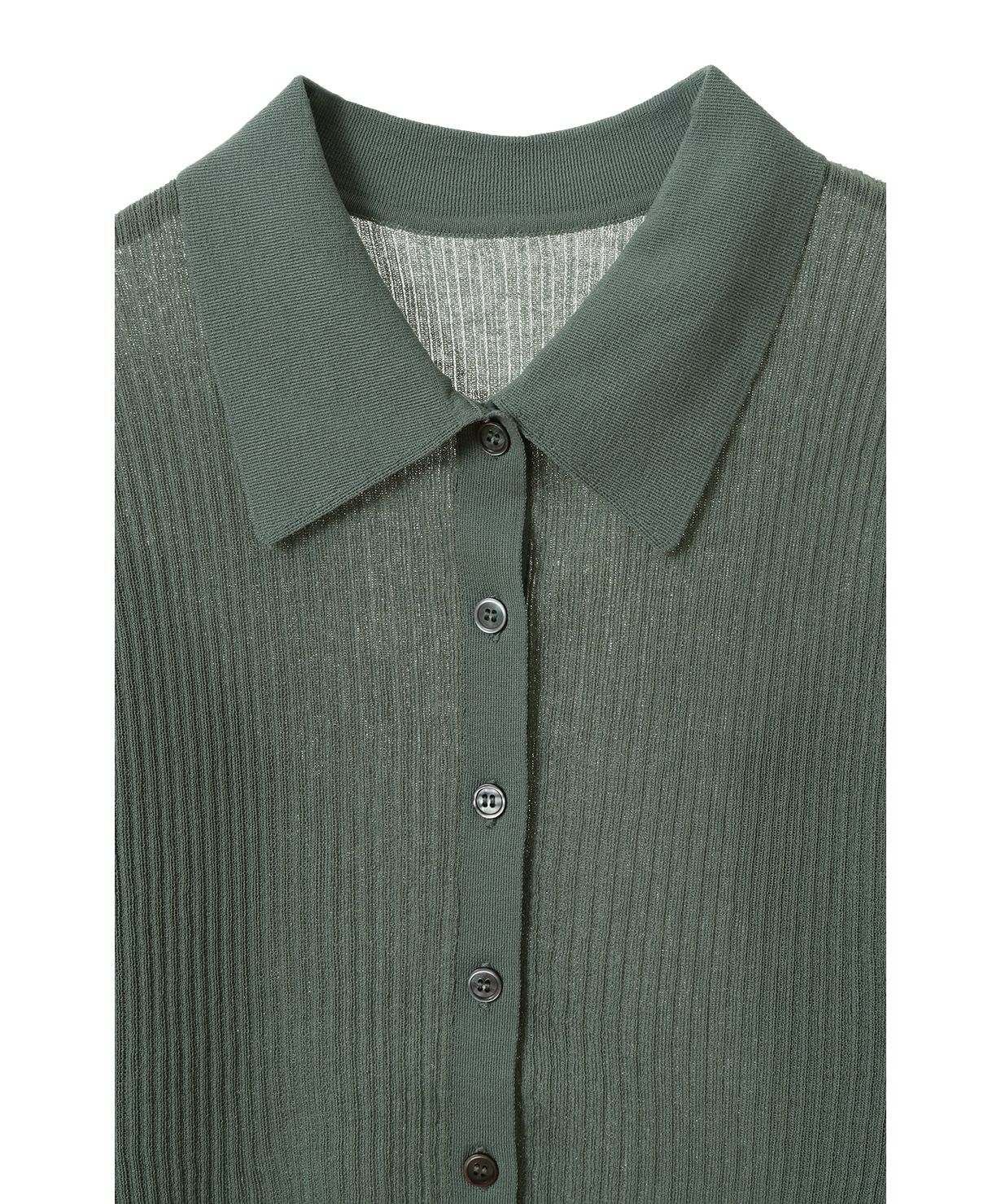 セール】SHEER RIB KNIT SHIRT(506005330) | クラネ(CLANE) - d セール】SHEER RIB KNIT SHIRT(506005330) | クラネ(CLANE) - d