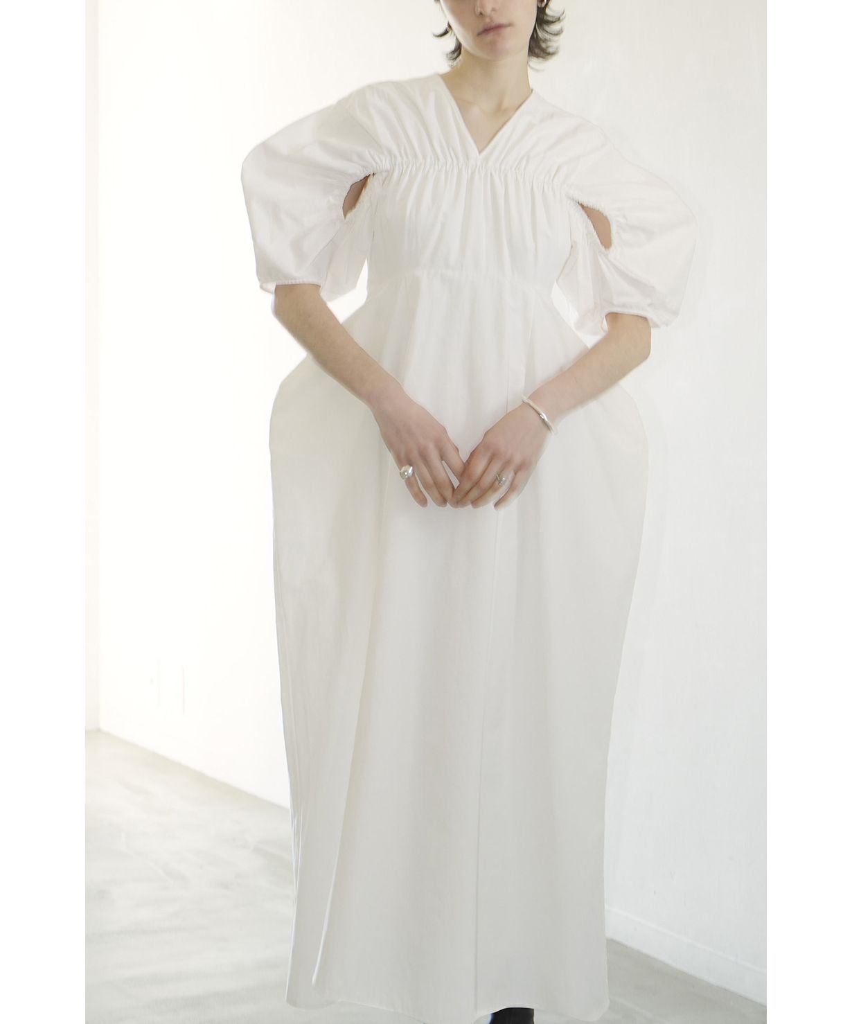 セール 30%OFF】CROSSING GATHER ONEPIECE(506005335) | クラネ