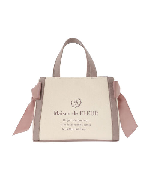 メゾン ド フルール Maison de FLEUR キャンバススクエアトート