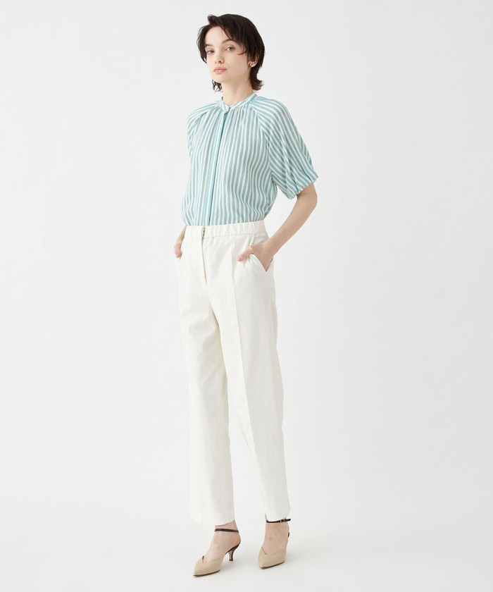 クーポン】【セール 40%OFF】トラックストライプ パフスリーブ