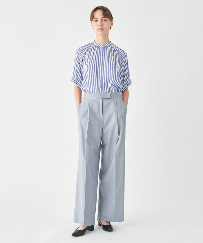 TOMORROW LAND★新品★トラックストライプ パフスリーブブラウス クーポン】【セール 40%OFF】トラックストライプ パフスリーブ