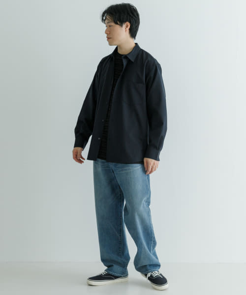 セール65%OFF】WASHABLEウールレギュラーカラーシャツ(505997969
