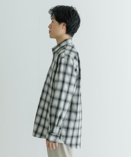 ★定価3万★21AW★Drawing Numbers★ウールワイヤーカラーシャツ 横浜店】 ウールワイヤーカラーシャツ - Drawing Numbers