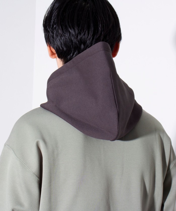 Dunhill★フレンチコットンテリー&ジャカード フーディ ブラック セール】【GLOSTER/グロスター】フレンチブルドッグ刺繍 バイ