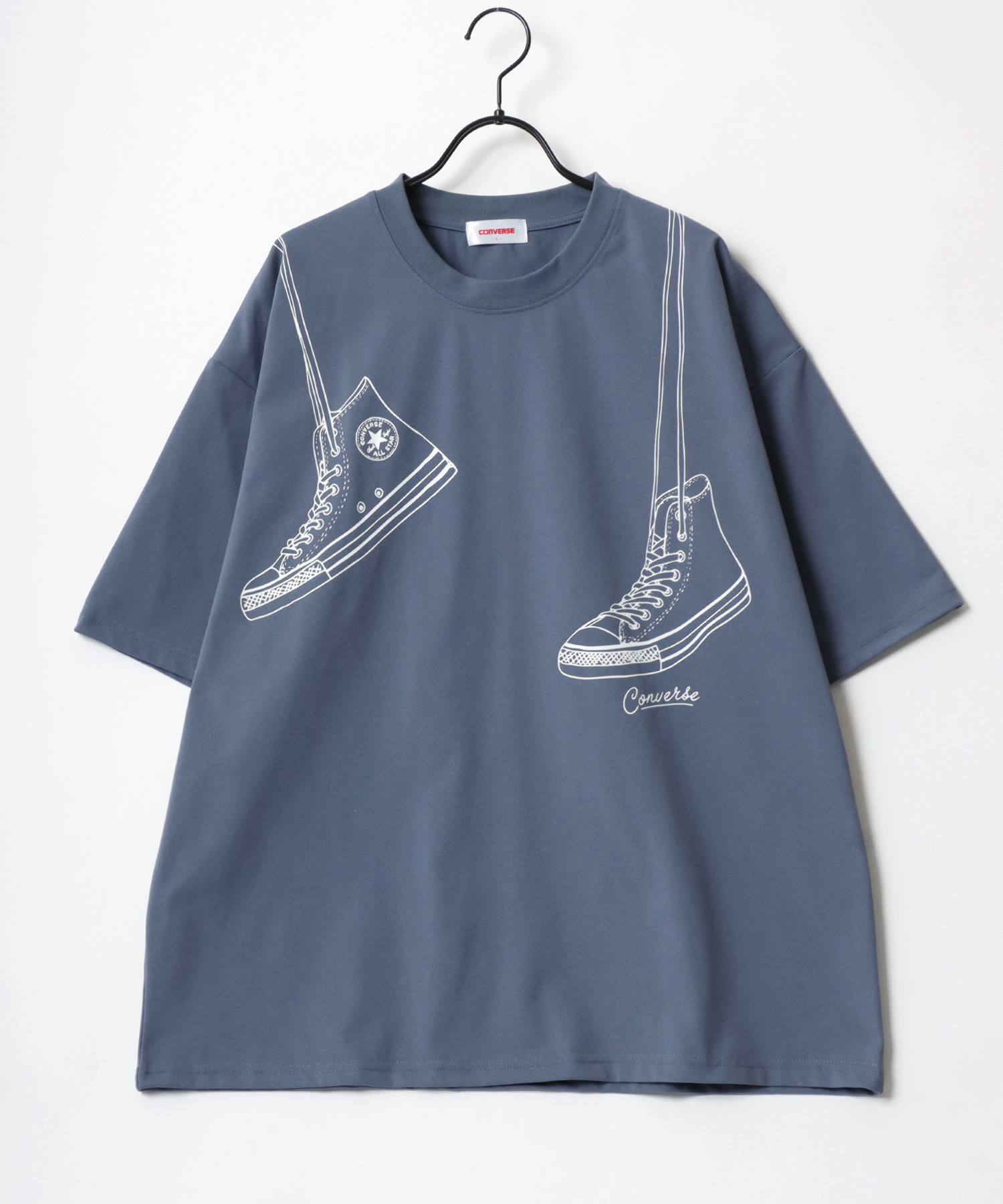 RHUDE ラバーズクラブ ロゴ プリント スラブ コットン Tシャツ 2種類の着丈から選べる スラブ コットン Tシャツ フィッシュ