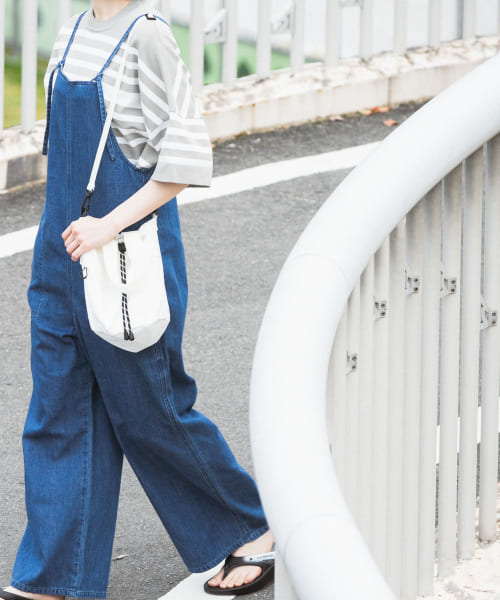 Wrangler EKAL デニムオーバーオールスカートエカル