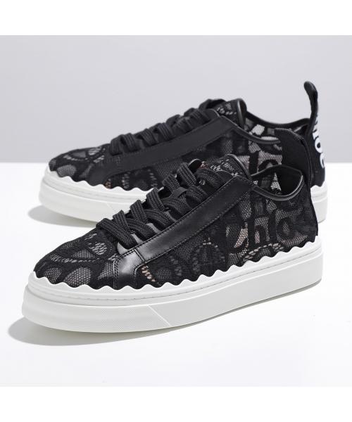 セール【Chloe】エンボスレザー☆Lauren スニーカー Silver セール【Chloe】エンボスレザー☆Lauren スニーカー Silver
