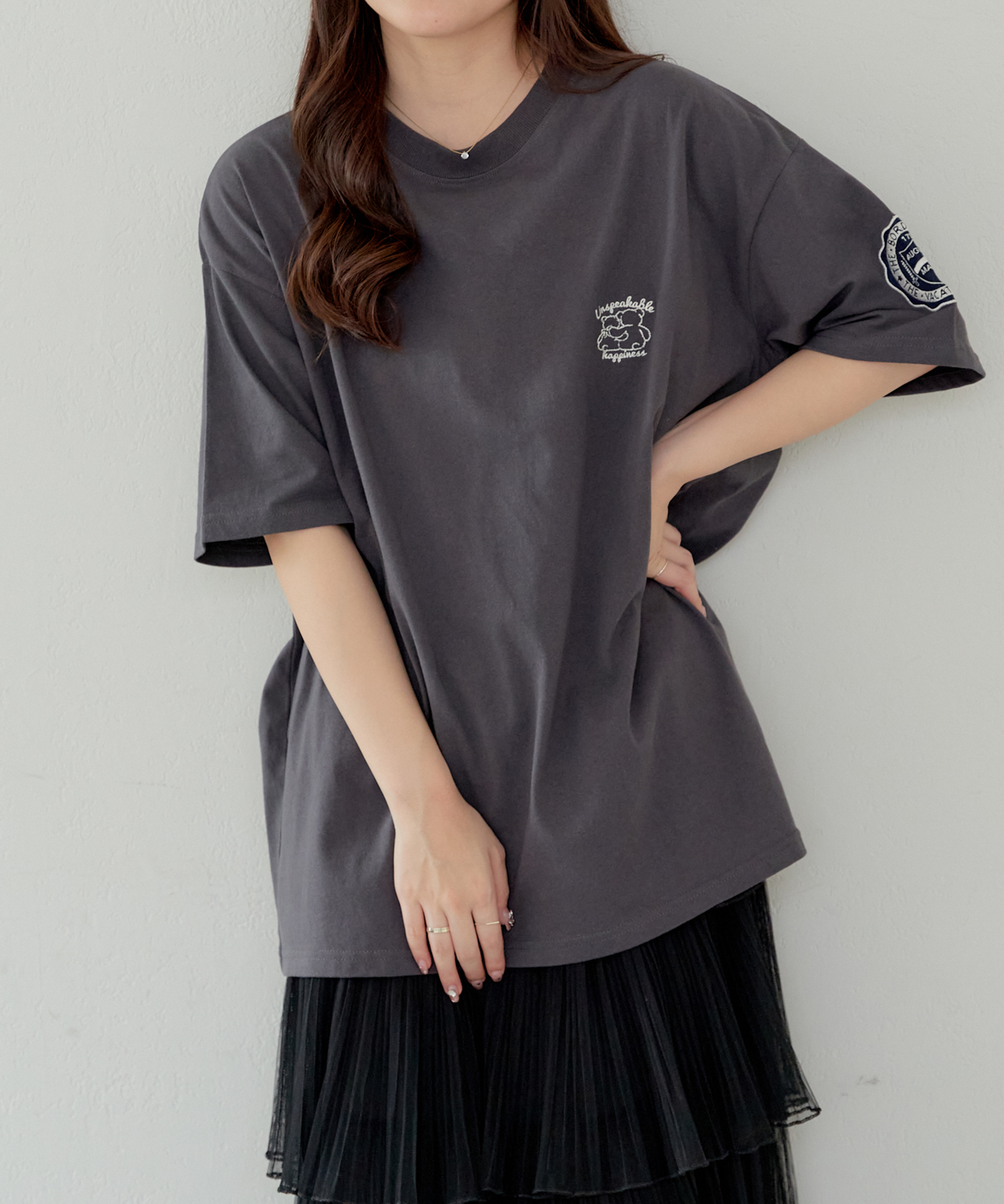 クーポン】仲良しクマT トップス Tシャツ 春(506005266