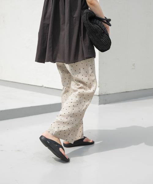セール 30%OFF】リネンドットイージーパンツ(506009696