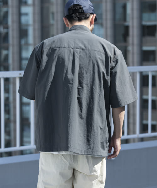 【セットアップ】EKAL ナイロンタッサーショートスリーブシャツ&ショーツ セール 50%OFF】『撥水/UVカット』『UR TECH』ナイロンタッサー