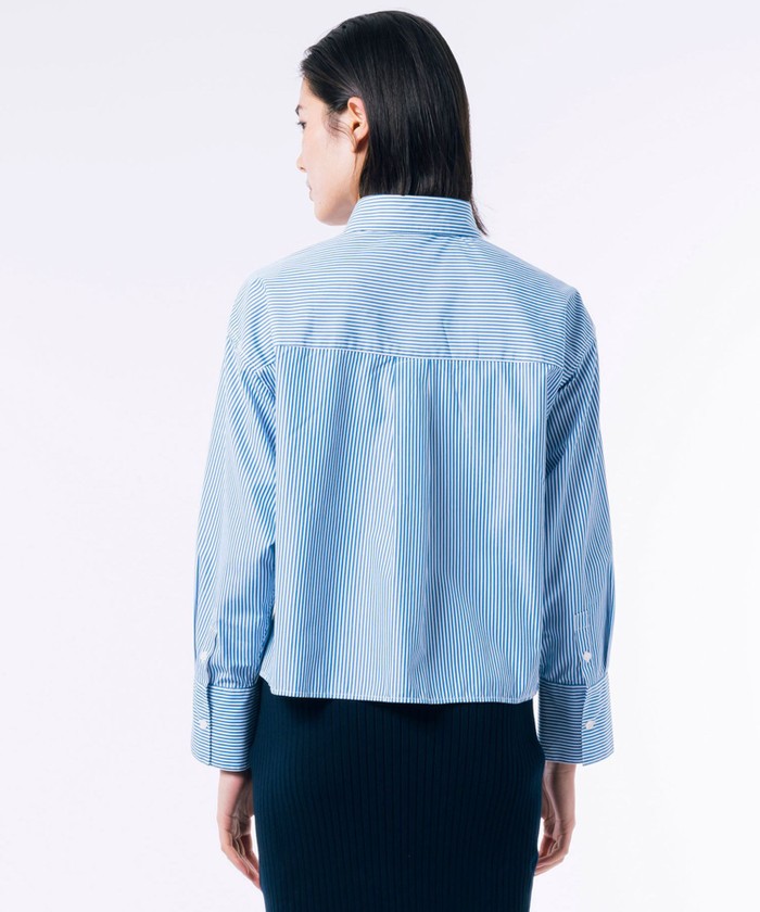 LACOSTE ストライプクロップドシャツ LA021EW15209_2_l.jpg