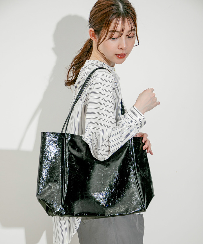 セール 20%OFF】軽量くったりキラキラトートバッグ(506014748