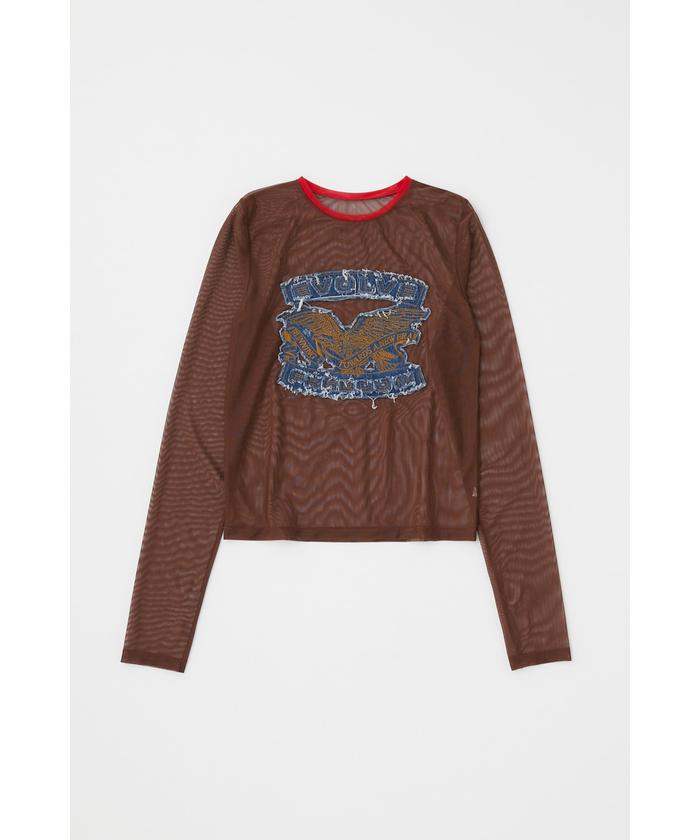 早い者勝ち PATCHED d - マウジー(moussy) | Tシャツ(506015169) LS SHEER トップス