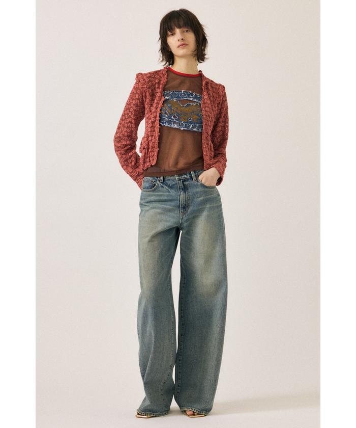 PATCHED SHEER LS Tシャツ(506015169) | マウジー(moussy) - d