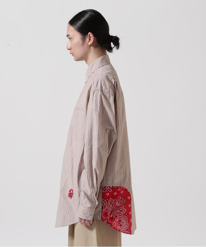 セール】BOW WOW/バウワウ/BANDANNA REPAIR STRIPE SHIRTS