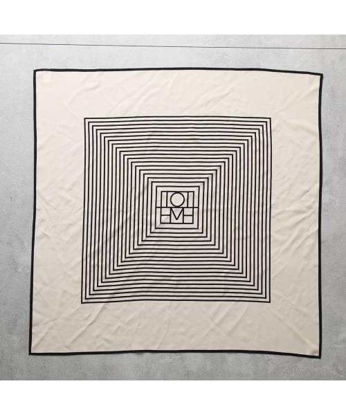 Toteme スカーフ CENTERED MONOGRAM SILK 211 853 801(506015314 Toteme スカーフ CENTERED MONOGRAM SILK 211 853 801(506015314