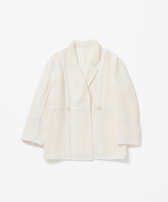 新品タグ付き ADAM ET ROPE´ FEMME メッシュレースジャケット