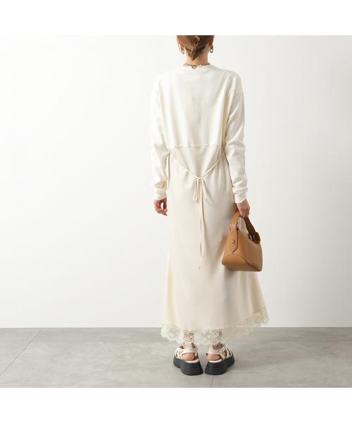 Semicouture ワンピース KASEY Y4SB15 長袖 ロング丈 セミクチュール SEMICOUTURE Semicouture ワンピース KASEY