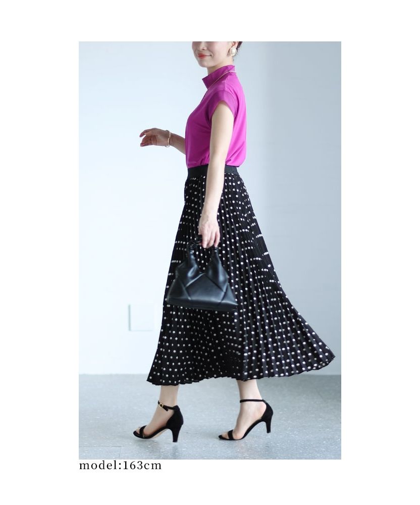 【PRADA】SNSで話題！lady's ドット柄 プリーツスカート 18394189_39425918_1000.jpg
