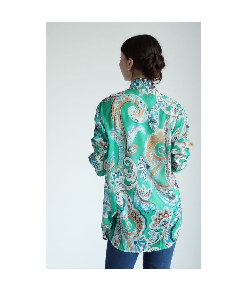 LEFLAH ペイズリー柄シャツ LEFLAH ペイズリー柄シャツ