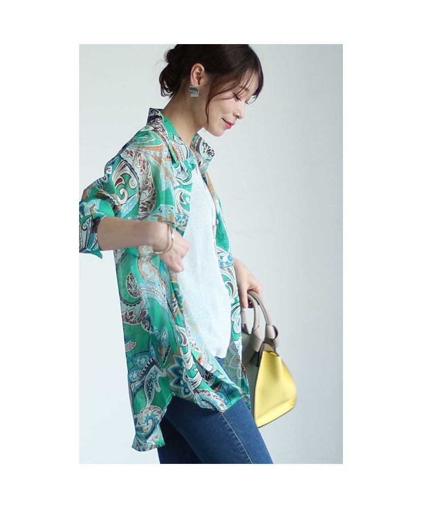 LEFLAH ペイズリー柄シャツ LEFLAH ペイズリー柄シャツ