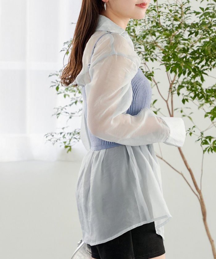 ATELIER NAIN ビスチェ付きシャツ ATELIER NAIN ビスチェ付きシャツ