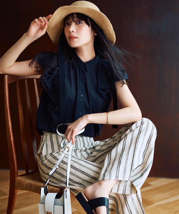 ラフィアリボン ハット(506018019) | 23区(NIJYUSANKU) - d fashion